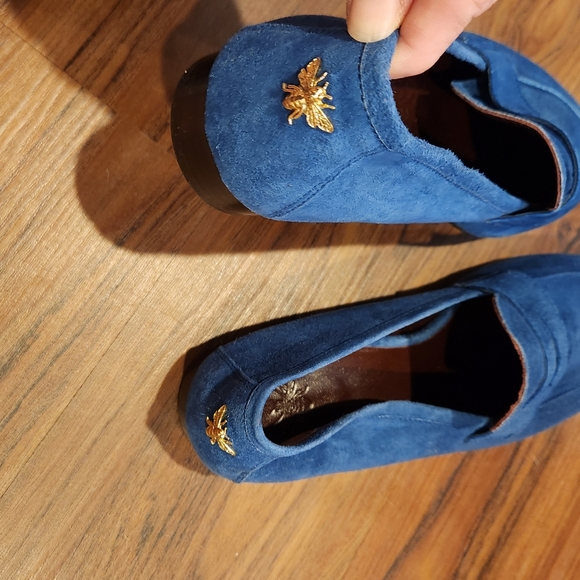 Women's Bougeotte Suede Slip On Penny Loafers - Picture 5 of 6